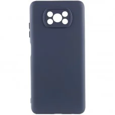 Чохол Silicone Cover Lakshmi Full Camera (AA) для Xiaomi Poco X3 NFC / Poco X3 Pro Синій / Midnight Blue