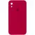 Чохол Silicone Case Square Full Camera Protective (AA) для Apple iPhone XR (6.1") Червоний / Rose Red