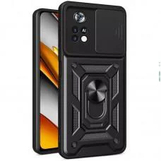 Ударостійкий чохол Camshield Serge Ring для Xiaomi Poco M4 Pro 4G Чорний