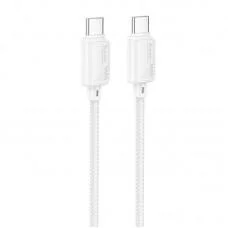 Дата кабель Hoco X113 Beneficio Type-C to Type-C 60W (1m) White