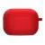 Силіконовий футляр з мікрофіброю для навушників Airpods 4 Червоний / Red