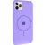 Чохол Silicone Case Full Protective (AA) with MagSafe для Apple iPhone 11 Pro Max (6.5") Бузковий / Dasheen