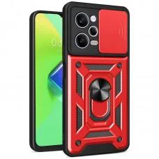 Ударостійкий чохол Camshield Serge Ring для Xiaomi Poco X5 Pro 5G / Note 12 Pro 5G Червоний