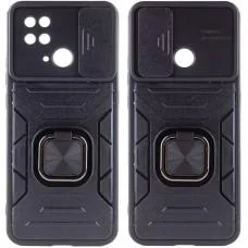 Ударостійкий чохол Camshield Flash Ring для Xiaomi Redmi 10C Чорний