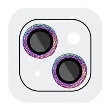 Защитное стекло Metal Shine на камеру (в упак.) для Apple iPhone 15 (6.1") / 15 Plus (6.7")