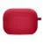 Силіконовий футляр з мікрофіброю для навушників Airpods 4 Червоний / Rose Red