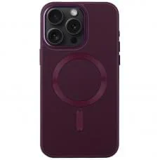 Кожаный чехол Bonbon Leather Metal Style with MagSafe для Apple iPhone 12 Pro Max (6.7")