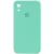 Чохол Silicone Case Square Full Camera Protective (AA) для Apple iPhone XR (6.1") Бірюзовий / Turquoise