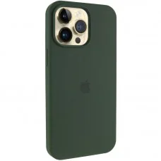 Чохол Silicone Case (AA) Logo with MagSafe для Apple iPhone 15 Pro Max (6.7") Зелений / Cyprus Green