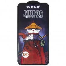 Захисне 2.5D скло Weva AirBag (тех.пак) для Apple iPhone 11 Pro / X / XS (5.8") Чорний