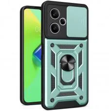 Ударостійкий чохол Camshield Serge Ring для Xiaomi Poco M6 Pro 5G Зелений