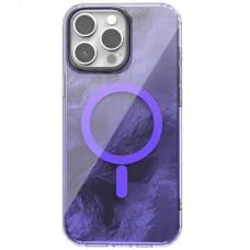 Чохол TPU Shiny Mountain (MagFit) для Apple iPhone 15 Pro (6.1") Purple