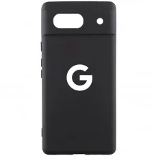 Чохол Silicone Cover Lakshmi Full Camera (AA) with logo для Google Pixel 7a Чорний / Black