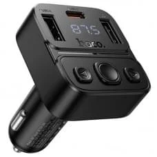 АЗП FM модулятор Hoco E87 Delta 35W (1USB-A/1C) Black