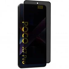 Захисне скло Privacy 5D (тех.пак) для Xiaomi Poco X7 Pro Чорний Захисне скло Privacy 5D (тех.пак) для Xiaomi Poco X7 Pro Чорний