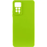 Чохол TPU GETMAN Liquid Silk Full Camera для Xiaomi Redmi Note 11 Pro 4G/5G / 12 Pro 4G Салатовий / Neon Green