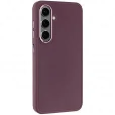 TPU чохол Bonbon Metal Style для Samsung Galaxy S24 / S25 Бордовий / Plum