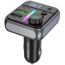 АЗП FM модулятор Borofone BC50 Ascenso PD20W+QC3.0 18W (2USB-A/1C) Black