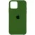Чохол Silicone Case (AA) для Apple iPhone 11 Pro Max (6.5") Зелений / Olive