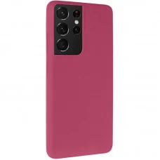 Чохол Silicone Cover Ummi Lakshmi (AA) для Samsung Galaxy S21 Ultra Бордовий / Marsala