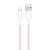 Дата кабель Borofone BX117 Source USB to Lightning 2.4A (1m) Pink