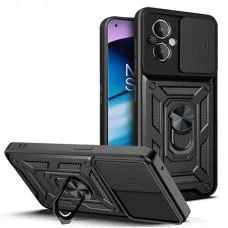 Ударостійкий чохол Camshield Serge Ring для Xiaomi Poco M5 Чорний