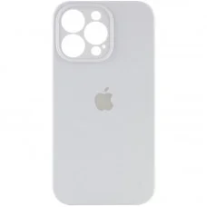 Чохол Silicone Case Full Camera Protective (AA) для Apple iPhone 15 Pro Max (6.7") Білий / White
