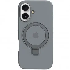 Чохол Silicone Case Full Protective with Ring для Apple iPhone 16 Plus (6.7") Grey