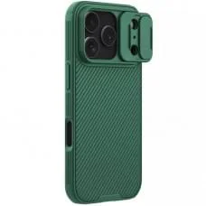 Карбонова накладка Nillkin CamShield Pro для Apple iPhone 17 Pro (6.3") Deep Green Карбонова накладка Nillkin CamShield Pro для Apple iPhone 17 Pro (6.3") Deep Green