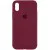 Чохол Silicone Case Full Protective (AA) для Apple iPhone X / XS (5.8") Бордовий / Plum Чохол Silicone Case Full Protective (AA) для Apple iPhone X / XS (5.8") Бордовий / Plum