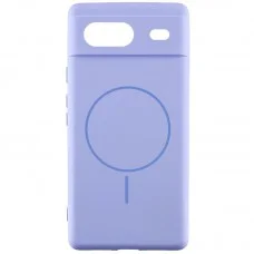 Чохол Silicone Cover Lakshmi Full Camera (AA) with MagFit для Google Pixel 8 Бузковий / Dasheen