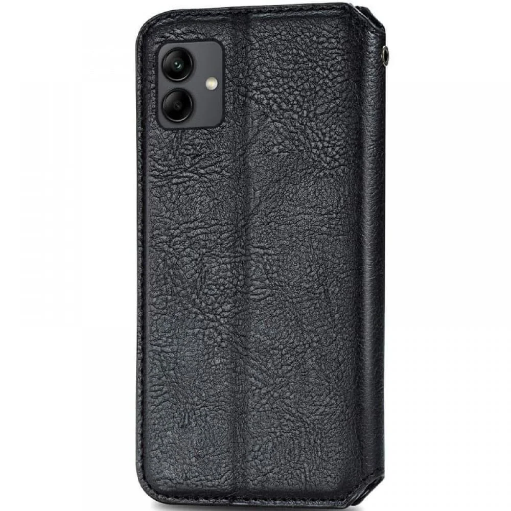 Шкіряний чохол-книжка GETMAN Cubic (PU) для Samsung Galaxy A05 Чорний Шкіряний чохол-книжка GETMAN Cubic (PU) для Samsung Galaxy A05 Чорний