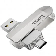 Флеш-накопичувач Hoco UD10 Metal Flash 2in1 USB 3.0/Type-C - 16GB Gray