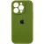 Чохол Silicone Case Full Camera Protective (AA) для Apple iPhone 16 Pro (6.3") Зелений / Dark Olive