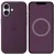 Чохол Silicone case (AAA) with Magsafe and Animation для Apple iPhone 16 Plus (6.7") Plum
