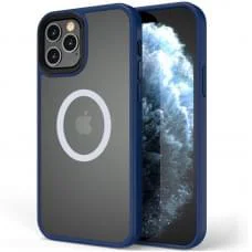 TPU+PC чохол Metal Buttons with MagSafe для Apple iPhone 13 Pro Max (6.7") Синій