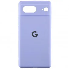 Чохол Silicone Cover Lakshmi Full Camera (AAA) with Logo для Google Pixel 8 Бузковий / Dasheen