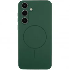 Чохол Silicone Cover Lakshmi Full Camera (AA) with MagFit для Samsung Galaxy S25+ Зелений / Dark green