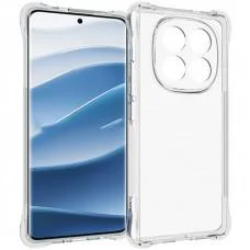 TPU чохол GETMAN Ease logo посилені кути Full Camera для Xiaomi Redmi Note 14 Pro+ 5G Безбарвний (прозорий)