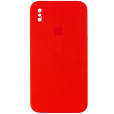 Чехол Silicone Case Square Full Camera Protective (AA) для Apple iPhone XS Max (6.5")