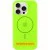 Чохол Silicone Case Full Protective (AA) with MagSafe для Apple iPhone 16 Plus (6.7") Салатовий / Neon green