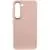 Шкіряний чохол Bonbon Leather Metal Style для Samsung Galaxy S22+ Рожевий / Light pink