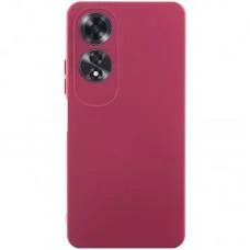 Чохол TPU GETMAN Liquid Silk Full Camera для Oppo A60 4G Бордовий / Marsala