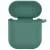 Силіконовий футляр New з карабіном для навушників Airpods 1/2 Зелений / Pine green