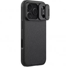 Карбонова накладка Nillkin CamShield Pro для Apple iPhone 17 Pro (6.3") Black Карбонова накладка Nillkin CamShield Pro для Apple iPhone 17 Pro (6.3") Black
