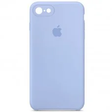 Чохол Silicone Case Square Full Camera Protective (AA) для Apple iPhone 6/6s (4.7") Блакитний / Lilac Blue