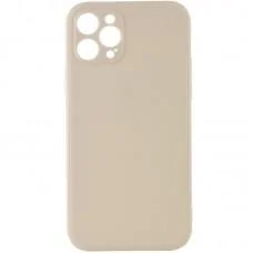 Силіконовий чохол Candy Full Camera для Apple iPhone 12 Pro (6.1") Бежевий / Antigue White