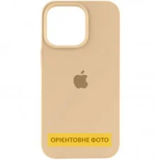 Чохол Silicone Case (AA) Logo with MagSafe для Apple iPhone 16e (6.1") Бежевий / Desert Gold