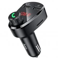АЗП FM модулятор Hoco DE24 QC3.0 (2USB-A) Black