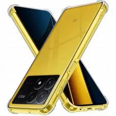 TPU чохол GETMAN Ease logo посилені кути Full Camera для Xiaomi Poco X6 / Note 13 Pro 5G Безбарвний (прозорий)